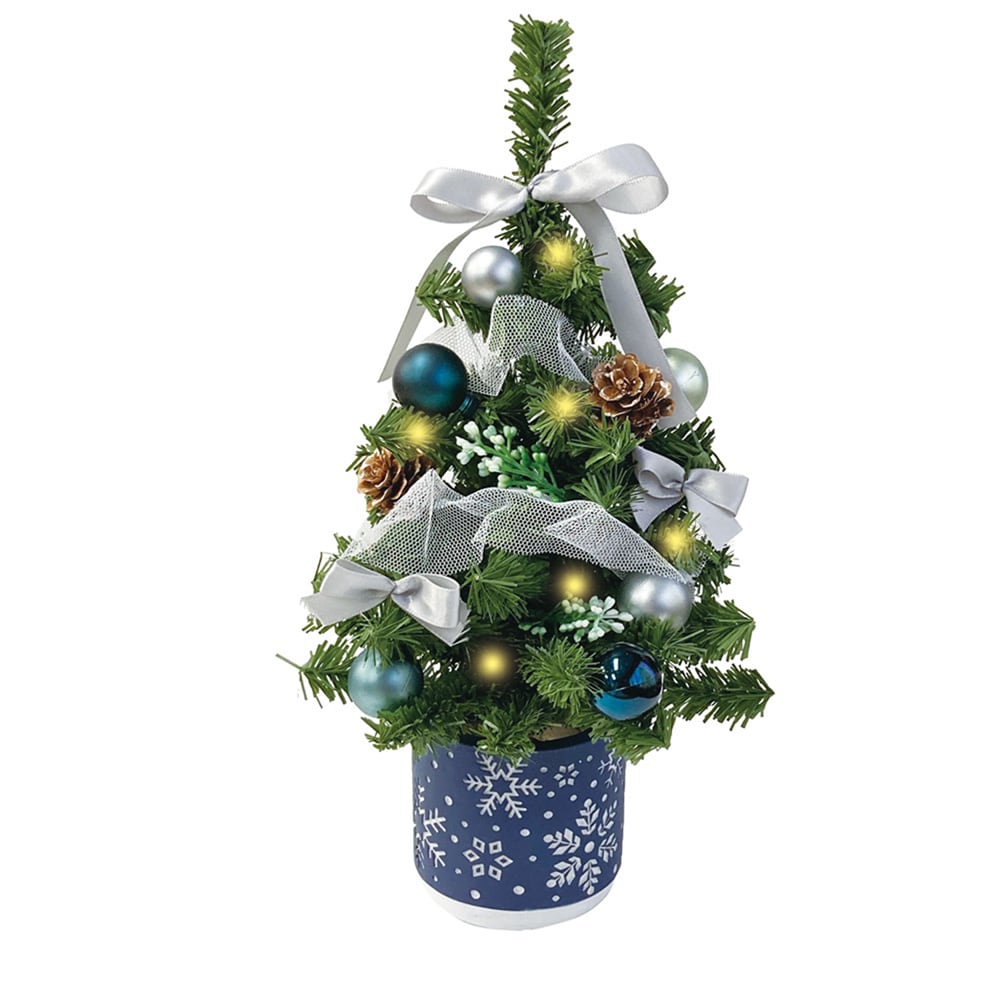 クリスマス】LEDライト付き 陶器鉢のテーブルツリー｜通販のベルメゾン