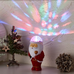 【ベルメゾン】【在庫限りのお買得】 【クリスマス】光る!曲が流れる!ミュージックサンタミラーボール