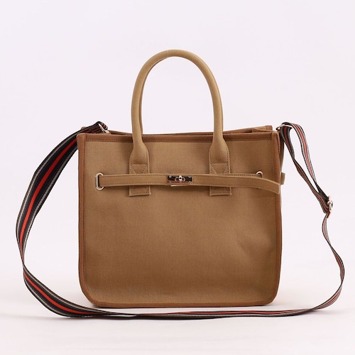 【特別価格】キャンバスラインテープトートバッグ