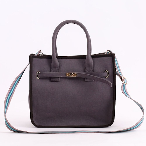 【特別価格】キャンバスラインテープトートバッグ