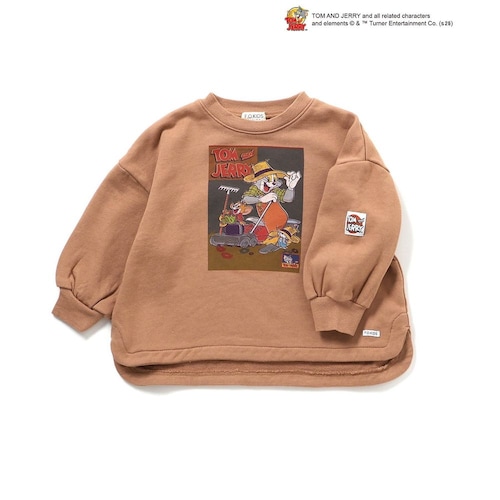 プリントスウェットシャツ「トムとジェリー」