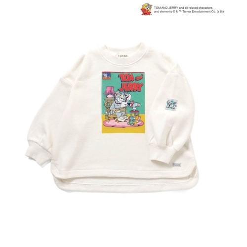 プリントスウェットシャツ「トムとジェリー」