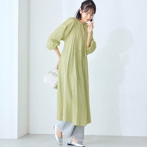 モデル身長169cm／M～L ※写真は撮影用のため着丈+6cmになります。
