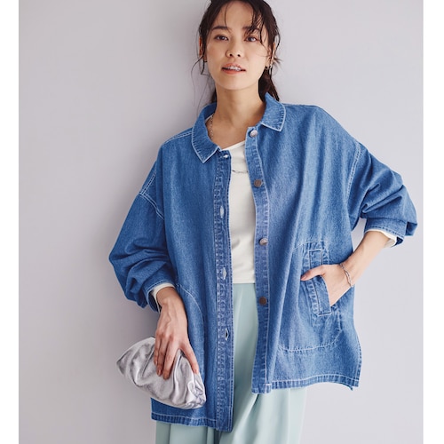 デニムシャツブルゾン