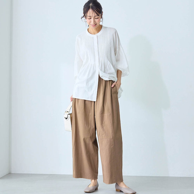 モデル身長169cm／M～L　※写真は撮影用のため股下+6cmになります。