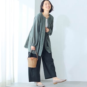 モデル身長168cm／M～L　※写真は撮影用のため股下+6cmになります。