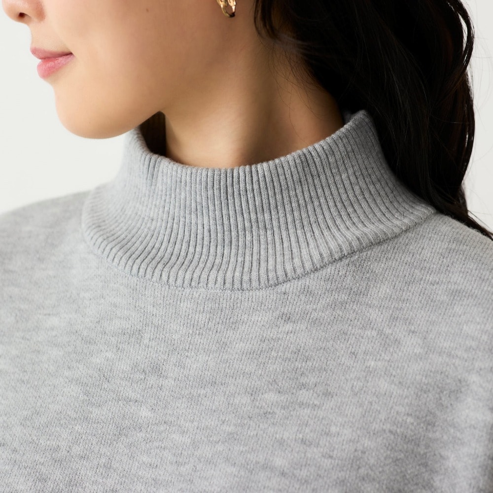 裏毛布ボトルネックニット(超最強)｜通販のベルメゾンネット