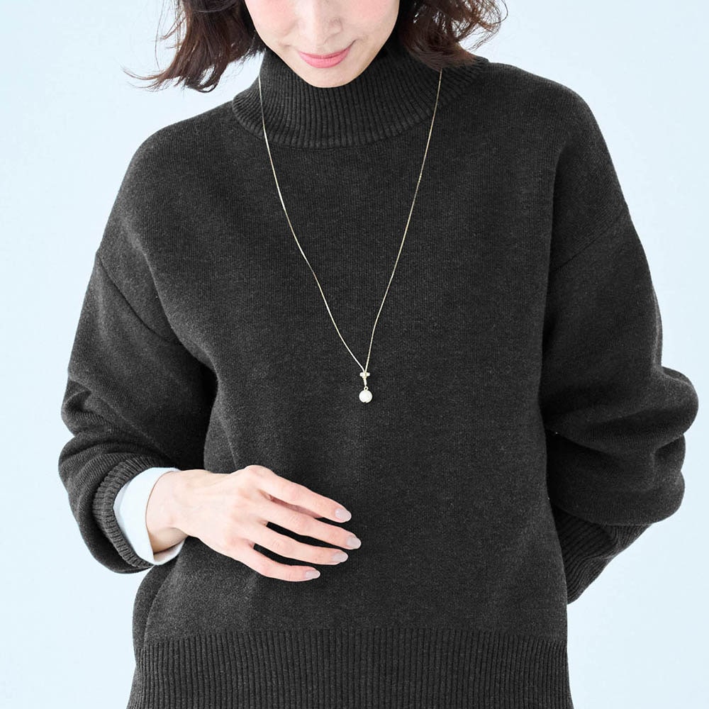 裏毛布ボトルネックニット(超最強)｜通販のベルメゾンネット