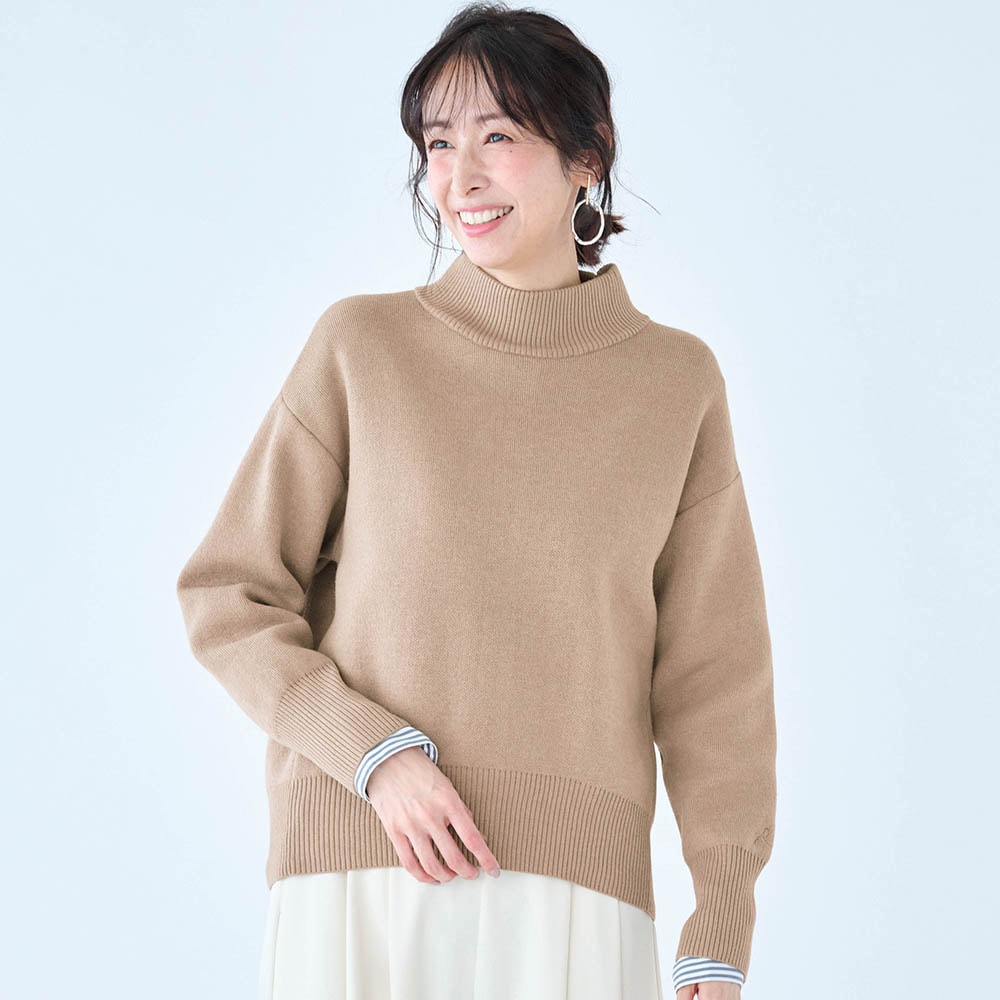 裏毛布ボトルネックニット(超最強)｜通販のベルメゾンネット