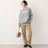 モデル身長168cm／M・股下70cm　※写真は撮影用のため、股下＋6cmとなります。
