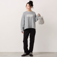 モデル身長168cm／M・股下70cm　※写真は撮影用のため、股下＋6cmとなります。