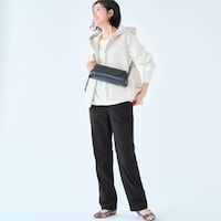 モデル身長168cm／M・股下70cm　※写真は撮影用のため、股下＋6cmとなります。