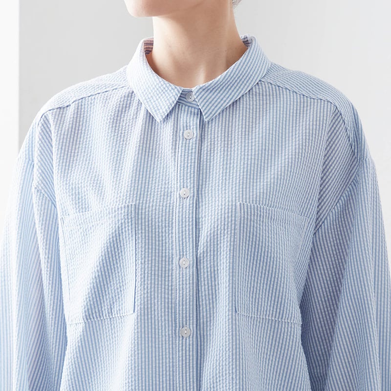 暑さ調整がしやすいシャツデザイン