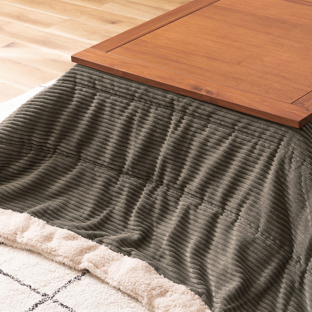 【ベルメゾン】オイル塗装のアカシア材こたつテーブル