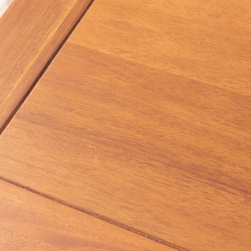 天然木アカシア材の風合いを感じられるオイル塗装/天板素材アップ