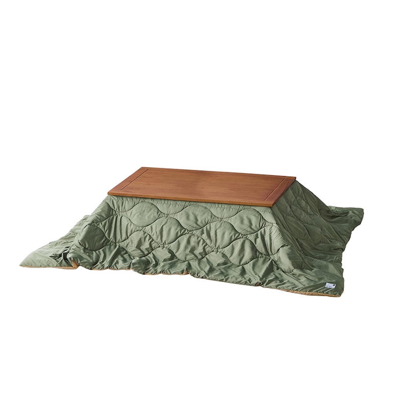 長方形×こたつ布団(カーキ)
