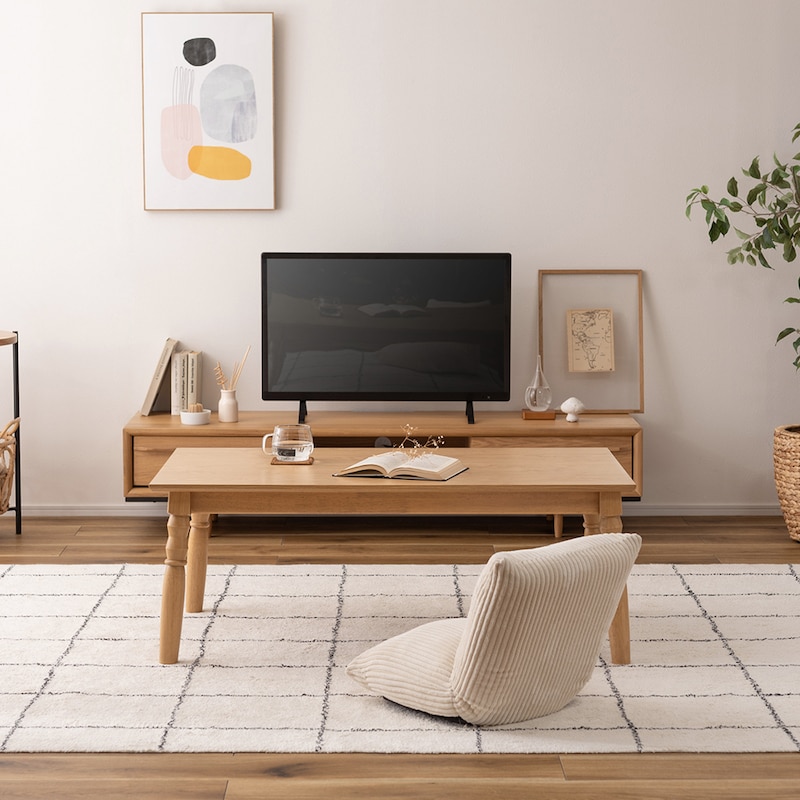 使用イメージ　こたつテーブル　ロータイプ時