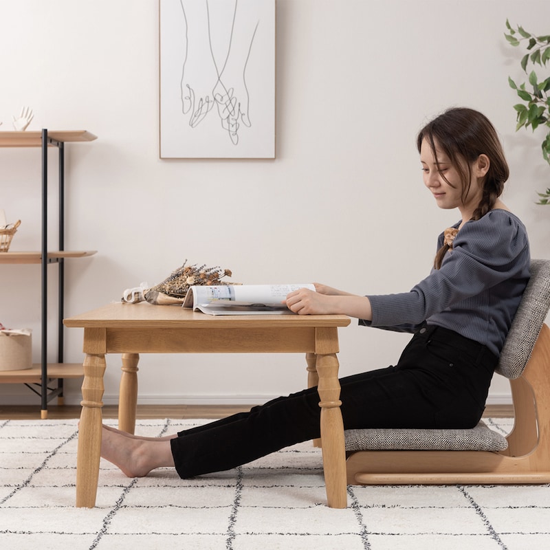 使用イメージ　こたつテーブル　ロータイプ時