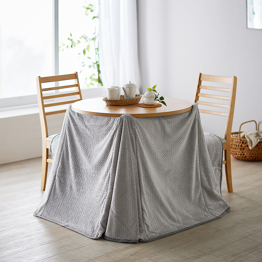 【ベルメゾン】ロー・ハイの高さ2WAY円形コンパクトこたつテーブル 【ベルメゾン】ロー・ハイの高さ2WAY円形コンパクトこたつテーブル