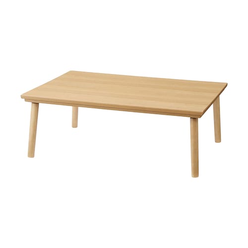 天然木のフラットヒーターこたつテーブル ＜こたつテーブル単品・こたつ布団セット＞