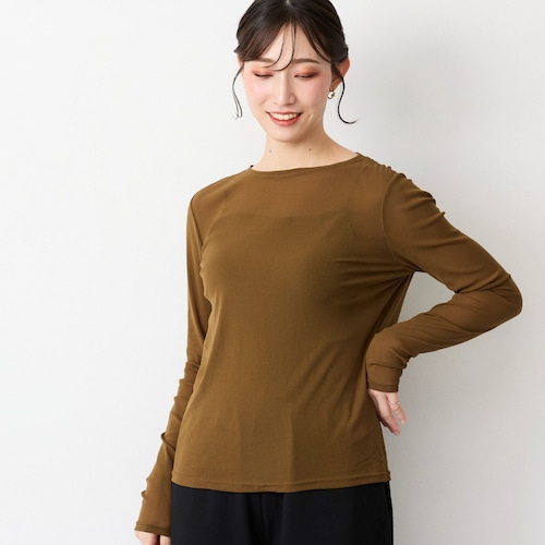 パワーネットシアーロングプルオーバー