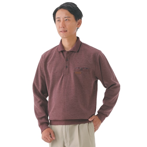 裏起毛ポロトレーナー（同サイズ２色組）