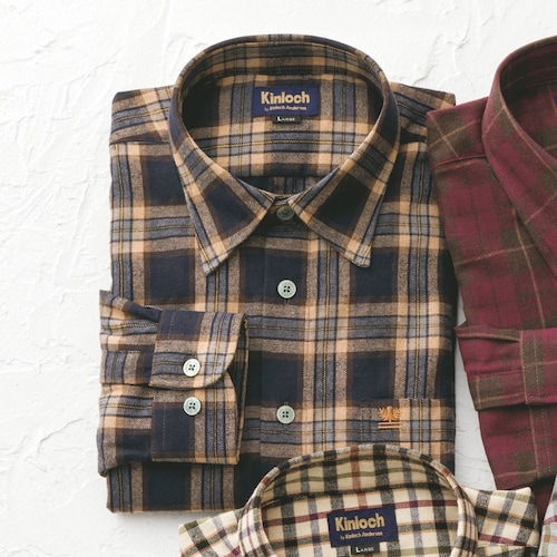 両面起毛シャツ