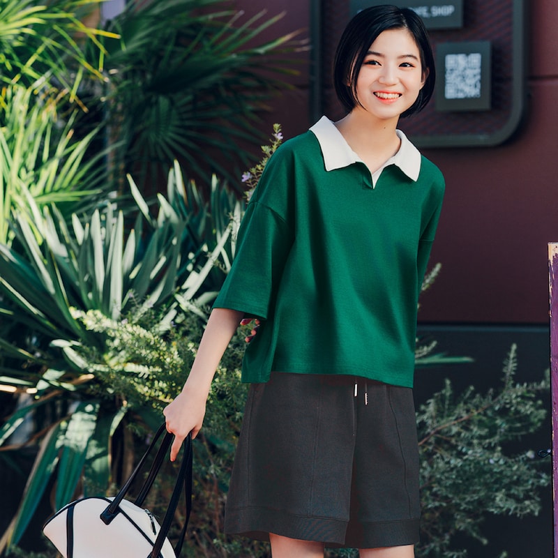 グリーン／モデル身長158cm・サイズJ-M