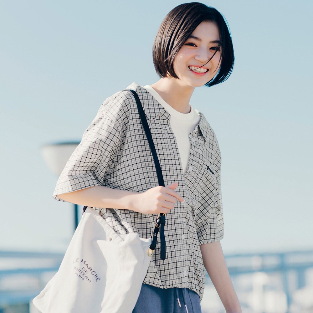 【STANDARD me】レイヤード風チェックシャツプルオーバー 【子供服】