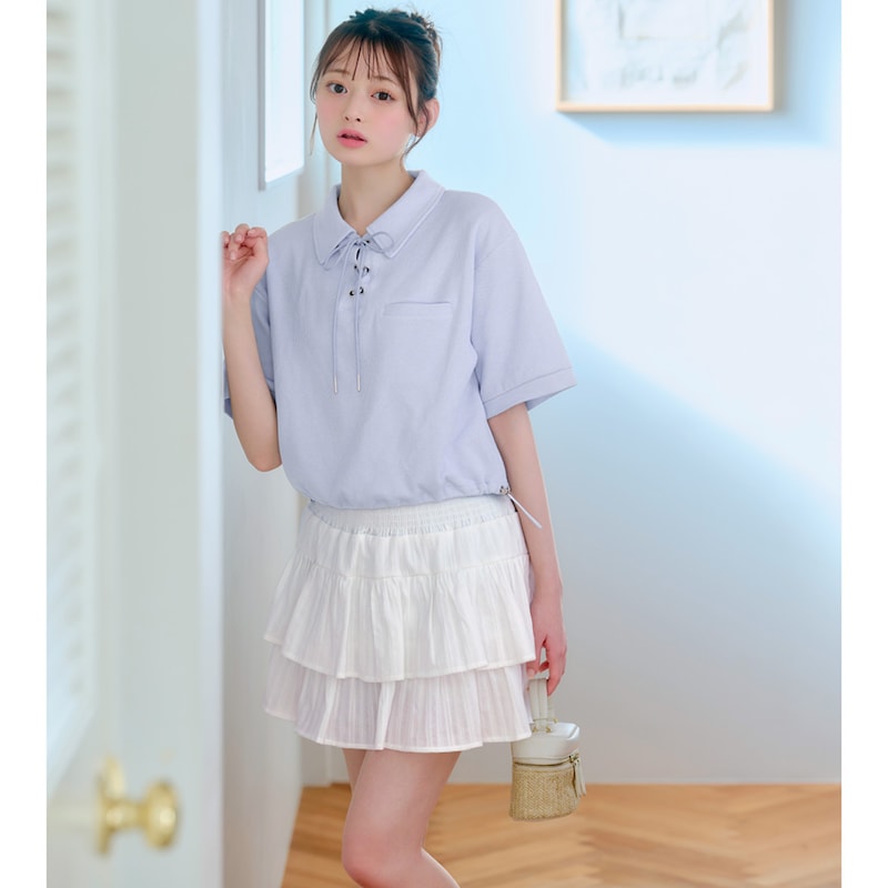 オフホワイト／モデル身長160cm・サイズJ-M