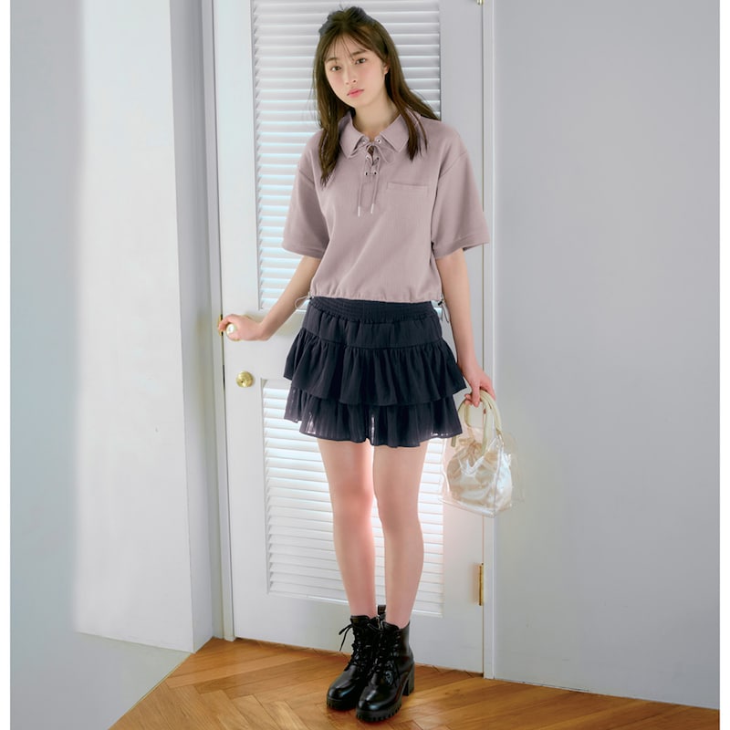 ブラック／モデル身長160cm・サイズJ-M