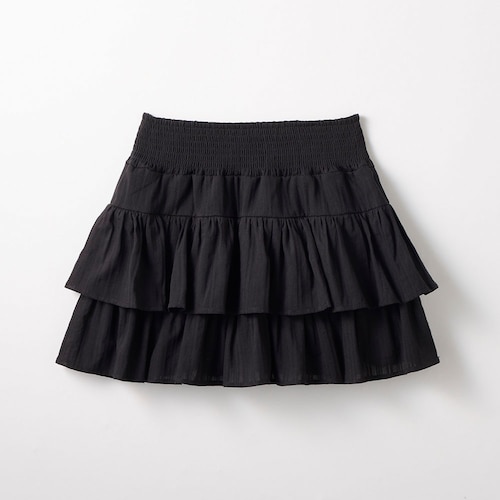 インナーパンツ付きコットンティアードミニスカート 【子供服】