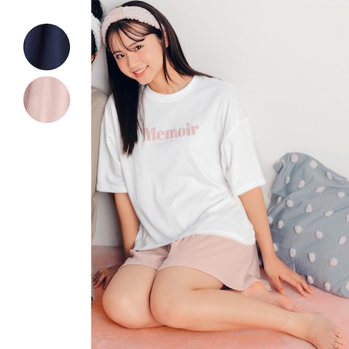 ハーフスリーブＴシャツ＆プリーツキュロットパジャマ 【子供パジャマ】