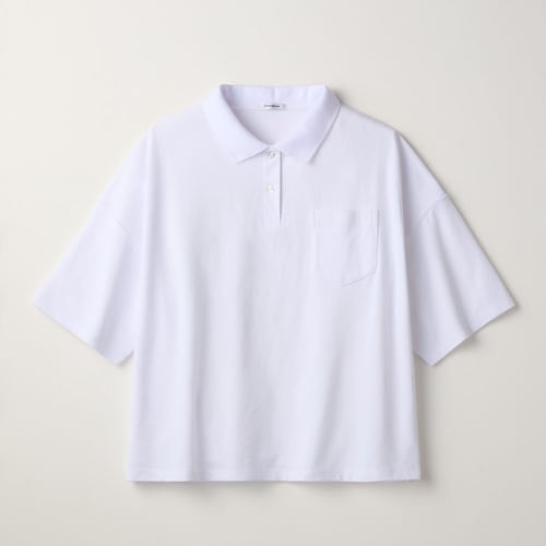 標準服にもなる！吸水速乾ドライ鹿の子半袖ルーズポロシャツ 【子供服】