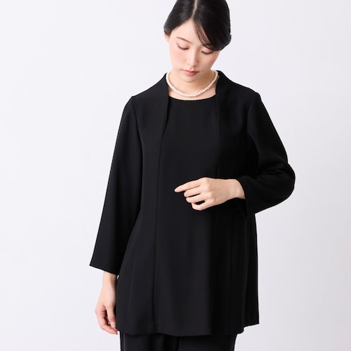 ストレッチチュニックブラウス【喪服・礼服】