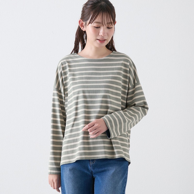 グリーン×ベージュ