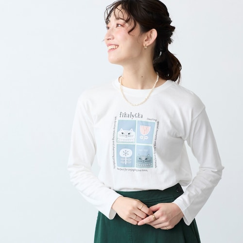 長袖ロゴTシャツ