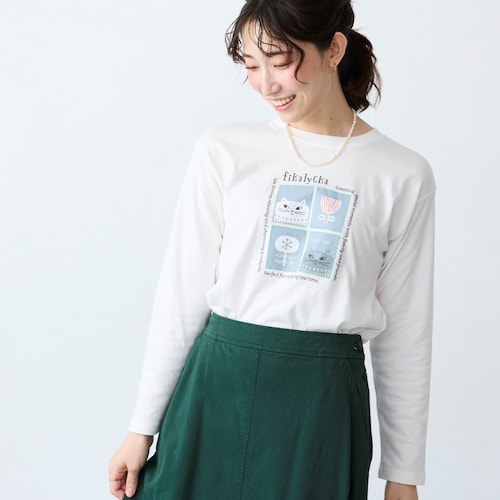 長袖ロゴTシャツ