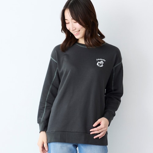 ガーゼ裏毛ロゴスウェット