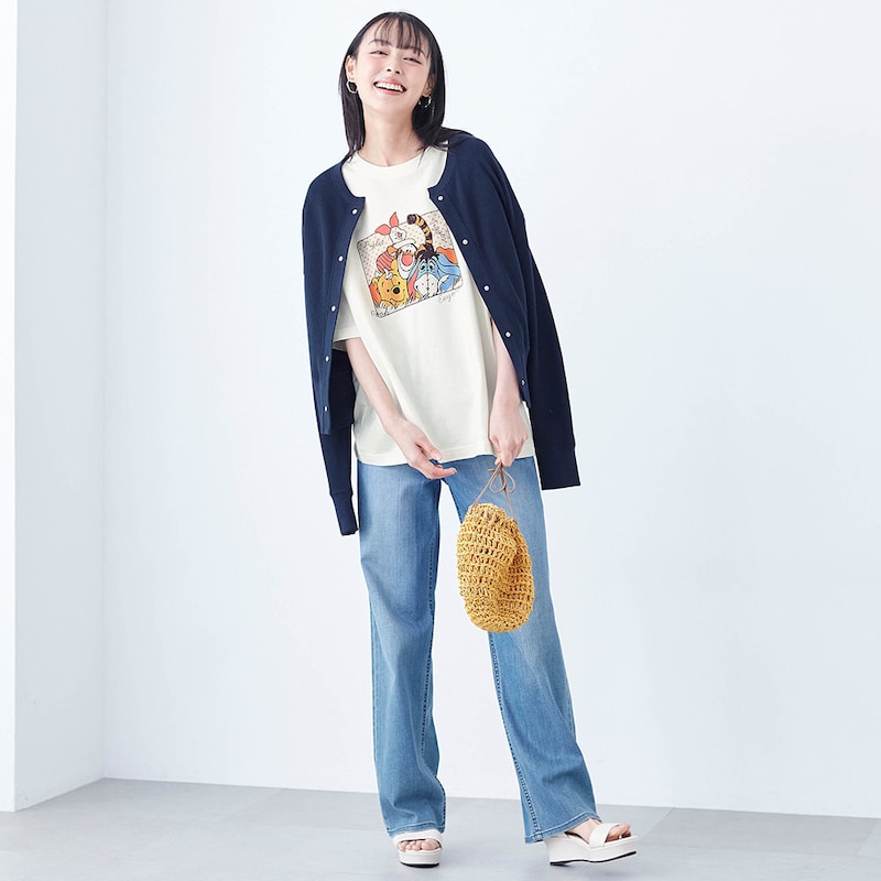 モデル身長165cm／S~M　プーさんと仲間たち着用