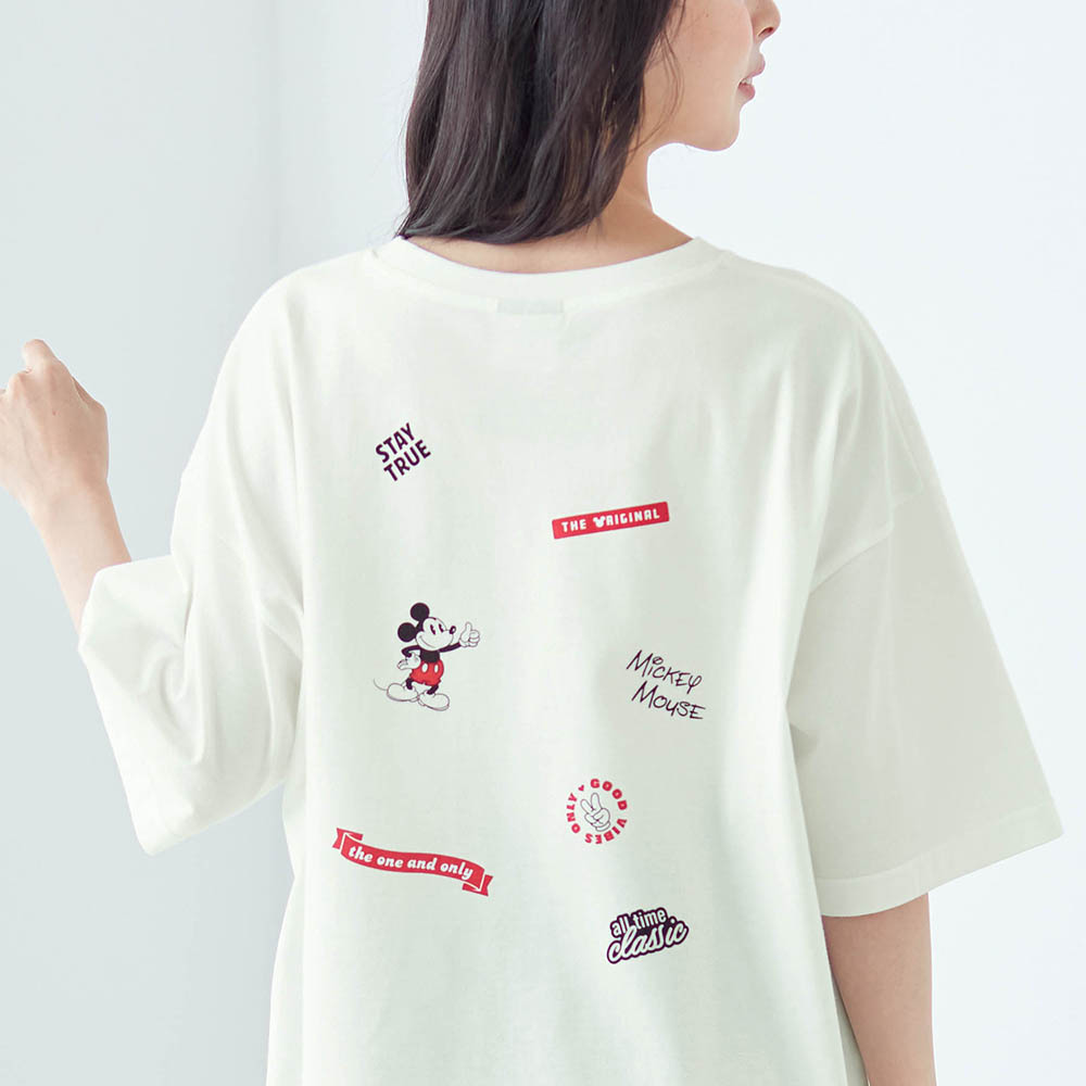 ユニセックスメッセージロゴTシャツ(選べるキャラクター)(ディズニー/Disney) ユニセックスメッセージロゴTシャツ(選べるキャラクター)(ディズニー/Disney)