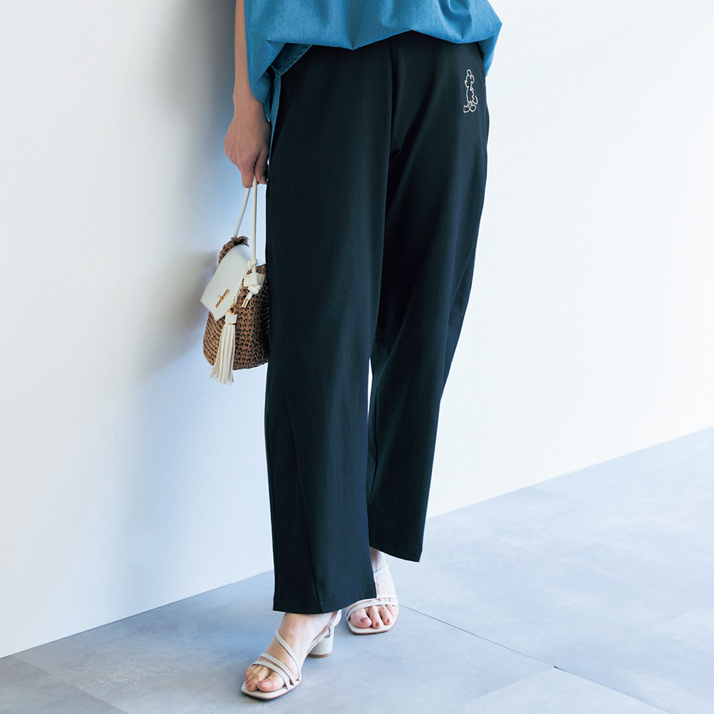 ひんやりカットソーワイドパンツ「ミッキーマウス」(ディズニー/Disney) ひんやりカットソーワイドパンツ「ミッキーマウス」(ディズニー/Disney)