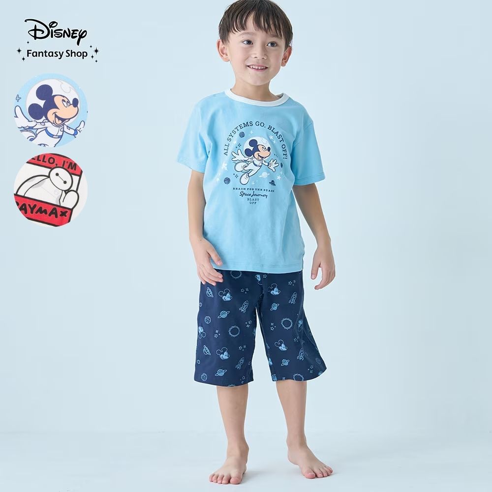 お腹の冷えを防ぐ!薄くて涼しい蓄光プリントパジャマ(選べるキャラクター)(ディズニー/Disney) お腹の冷えを防ぐ!薄くて涼しい蓄光プリントパジャマ(選べるキャラクター)(ディズニー/Disney)