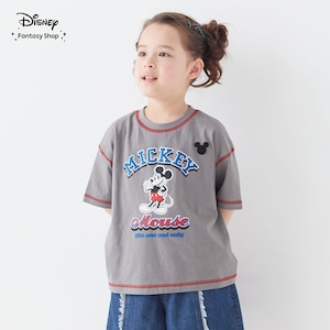 【ディズニー/Disney】薄くて涼しい配色ステッチの名札ココ半袖Tシャツ(選べるキャラクター)