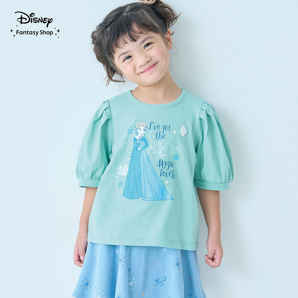 薄くて涼しい名札ココ半袖パフスリーブTシャツ(選べるキャラクター)(ディズニー/Disney) 薄くて涼しい名札ココ半袖パフスリーブTシャツ(選べるキャラクター)(ディズニー/Disney)