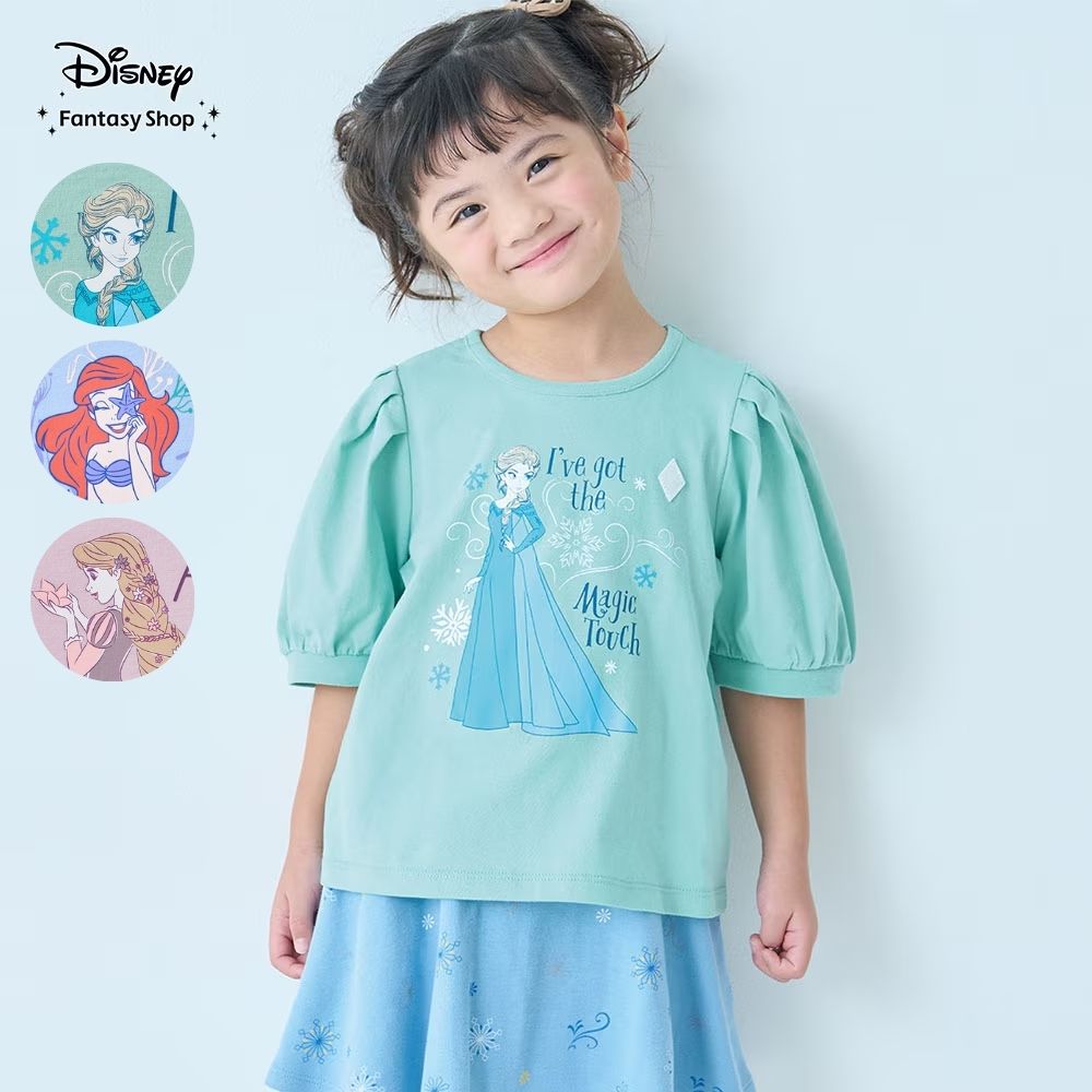 【ディズニー/Disney】薄くて涼しい名札ココ半袖パフスリーブTシャツ(選べるキャラクター)