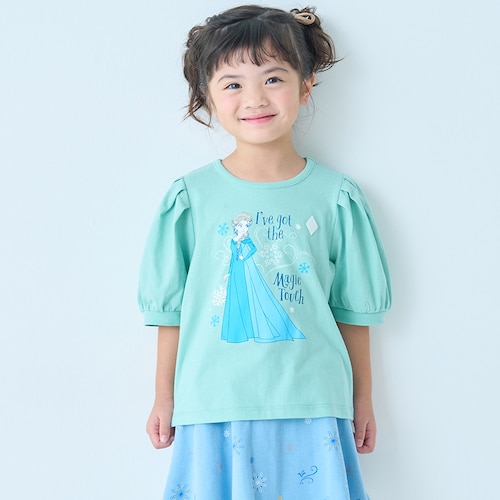 薄くて涼しい名札ココ半袖パフスリーブTシャツ（選べるキャラクター）