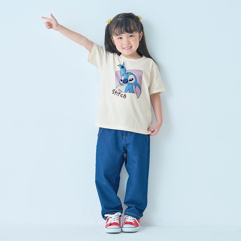 モデル身長107cm／110　スティッチ着用
