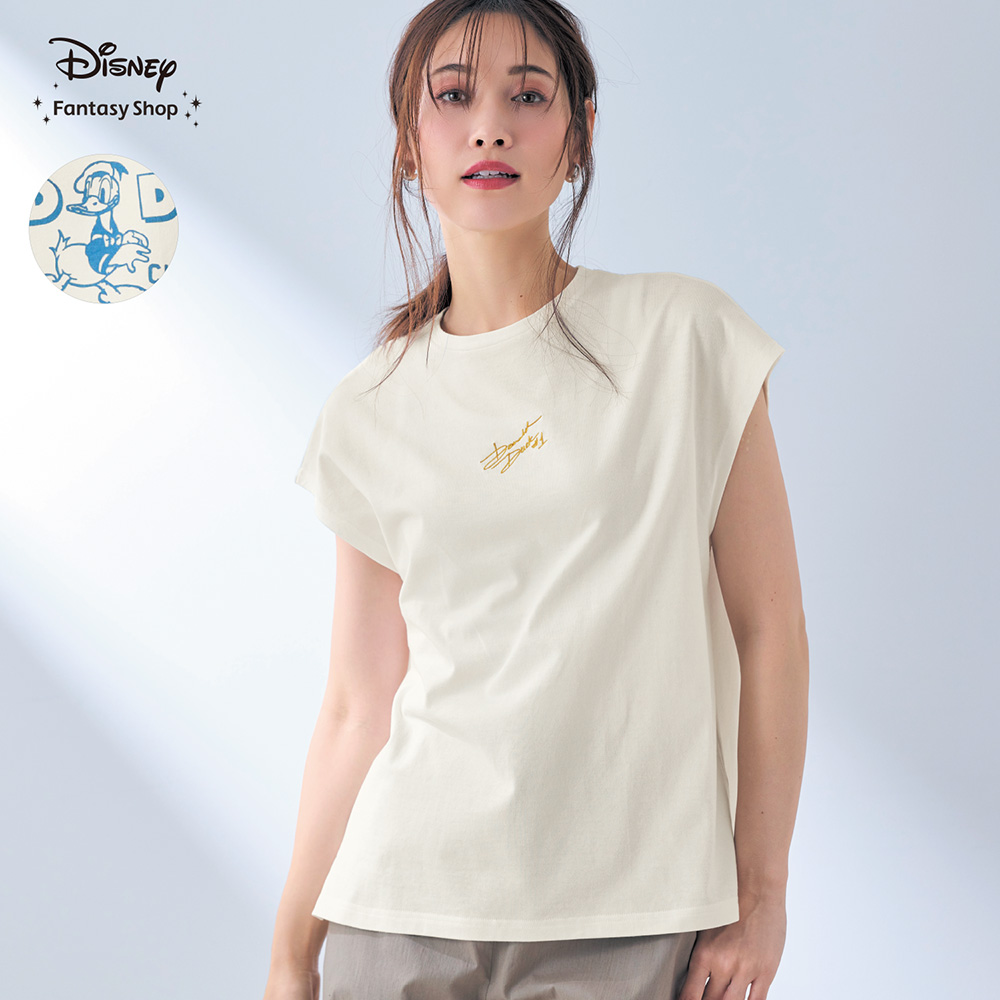 【ディズニー/Disney】フレンチスリーブTシャツ「ドナルドダック」