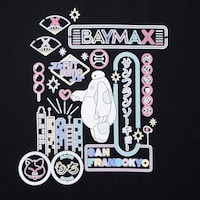 柄アップ　ベイマックス（ブラック）